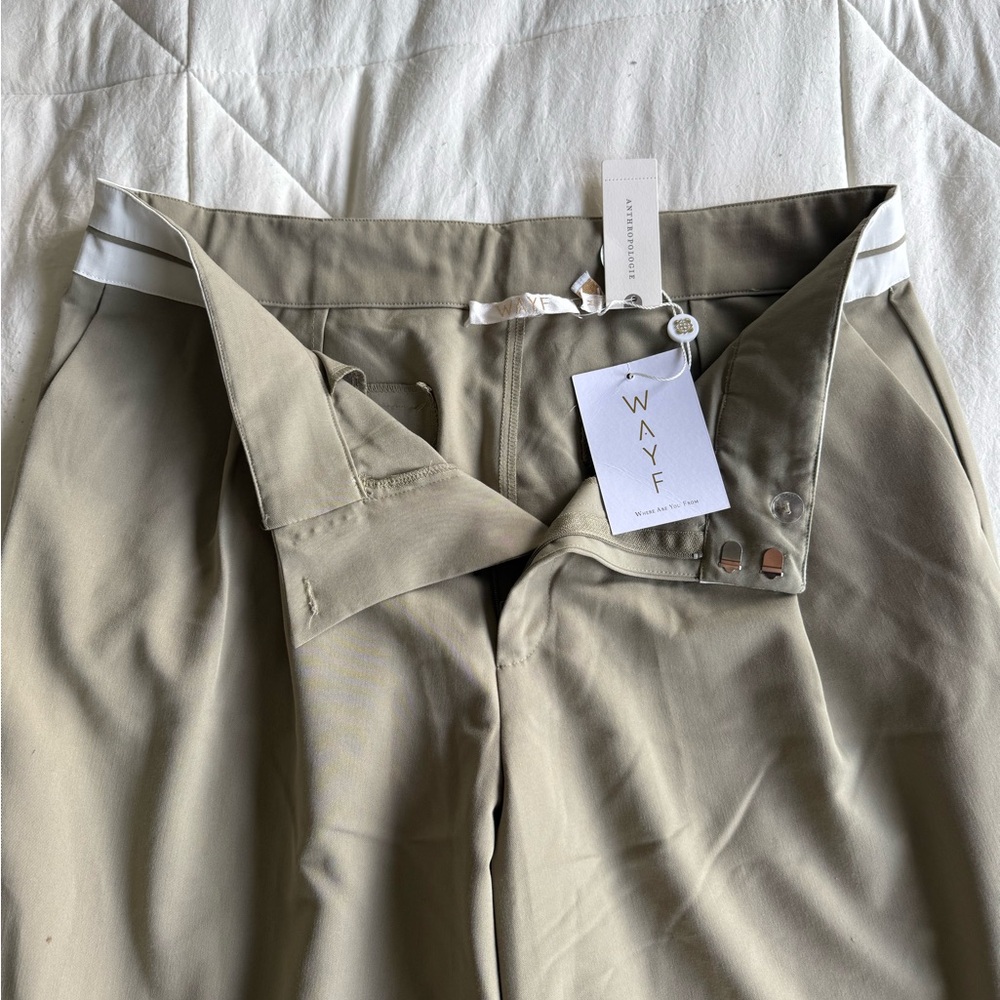 Wayf Light Gray/Green Pants - Picture 3 of 4